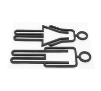 IWOWHERO Panneau de Signalisation des Toilettes Plaque D'identification des Toilettes en Abs Noir Style Simple Guidance Claire pour Porte de Homme et Femme
