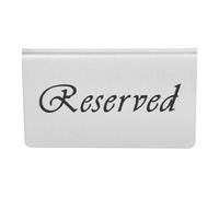 IWOWHERO Panneau Réservé Double Face Acier Inoxydable pour Table Signalétique Élégante pour Mariage Restaurant et Fête Support pour Sièges Réservés