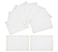 IWOWHERO Papiers d'impression de certificats A4 210x297 mm lot 10 feuilles finition dorure papier simple et élégant pour certificats de fin d'études et récompenses usage scolaire et
