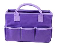 IWOWHERO Paquet De Rangement Multifonction Violet Taille Moyenne pour Enseignante Ou Jardinière Trousse D'organisation pour Maquillage Et Outils D'élagage Usage Quotidien
