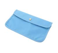 IWOWHERO Paquet De Rangement pour Masque Facial Pochette De Rangement pour Masque Taille Compacte Portable Léger Étanche pour Garçon Et Filles Usage Scolaire Bureau Maison Bleu Ciel