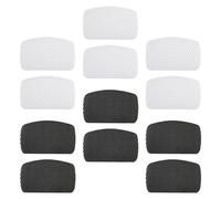 IWOWHERO Patchs Auto-adhésifs en Mesh pour Réparation de Talon de Chaussures de Sport, Lot de 12 Pièces, Protection Anti-frottement Imperméable, Doublure Intérieure Respirante