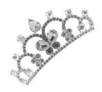IWOWHERO Peigne À Cheveux Couronne De Princesse Pour Garçons Et Filles Avec Strass Pour Coiffure De Fête Pour Filles