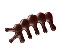 IWOWHERO Peigne à Dents Larges Bois de Santal pour Massage Du Chevelu Peigne Acupression Antistatique pour Hommes et Femmes Outil Compact pour Stimuler la Circulation et Soulager les Maux