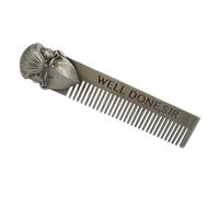 IWOWHERO Peigne Acier Inoxydable Pour Hommes Peigne Fin Anti-pelliculaire Pour Coiffage Précis Et Confortable Outil De Soins Capillaires Et Facile à Nettoyer