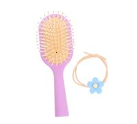 IWOWHERO peigne d'airbag de dessin animé brosses à cheveux brosse sèche-cheveux mini peignes hair charms hair toppers brosse à cheveux pour femmes brosse à cheveux fins abdos Violet,mauve