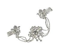 IWOWHERO Peigne De Mariée Chaîne Avec Accessoire De Cheveux Élégant Pour Événements Spéciaux Et