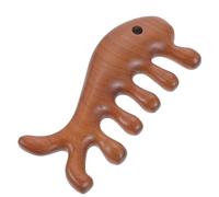 IWOWHERO Peigne de Massage Bois Naturel Antistatique et Polyvalent pour Chevelu Tête Cou et Épaules Soulagement Du Stress et Stimulation Énergétique