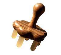 IWOWHERO peigne de massage en corne cuir chevelu peigne à cheveux antistatique peigne à dents larges outil de massage des points d'acupuncture peigne de massage du corps cornes
