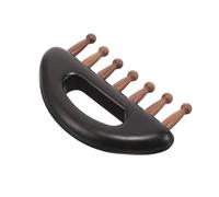 IWOWHERO Peigne de Massage Méridien en Bois de Santal à Dents Larges Outil de Massage du Cuir Chevelu Antistatique Compact et Portable pour Tête Nuque Bras et Barbe Peigne de Soin