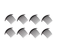 IWOWHERO Peignes Latéraux pour Cheveux Noirs en Plastique Léger et Confortable, Lot de 8 Pièces pour Accessoires de Coiffure Faits Main, pour Usage Quotidien et Rendez-