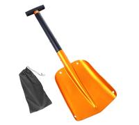 IWOWHERO Pelle de Déneigement Amovible Légère pour Camping Extérieur Pelle Pliante Compacte pour Voiture Tout-Terrain Outil Multifonction pour Neige et Terre