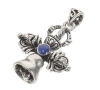 IWOWHERO Pendentif Croix Vajra en Alliage Solide Décoration Bouddhiste Artisanale Breloque Profonde Bleu pour Création de Bijoux Ornements Anciens et Porte-Clés Vajra Présent Spirituel