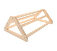IWOWHERO Perchoir en Bois Rond pour Poules et Perroquets, Khaki | Surface Polie Lisse sans Échardes, Démontable et Facile à Nettoyer, Répartit la Pression, Évite Glissement