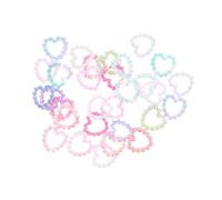 IWOWHERO Perles Décoratives Ongles Dégradés Formes Amour Accessoires Manucure DIY Étincelants pour Femmes