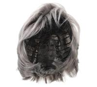 IWOWHERO Perruque Grise Pour Hommes Perruque Courte Et Stylée Idéale Pour Cosplay Les Fêtes Usage Quotidien Design Respirant Pour Confort Optimal