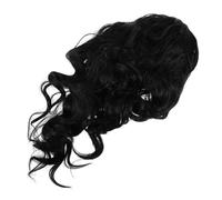 IWOWHERO Perruque Ondulée Bouclée Réaliste Pour Femmes Extension De Cheveux 1b Chapeau Perruque Bouclée Accessoires Pour Cheveux Texture Naturelle Chaud Et Tendance