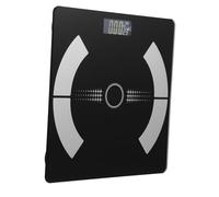 IWOWHERO Pèse-personne Numérique Compact et Précis avec Écran Facile à Lire Balance Électronique Verre Rechargeable USB Mesure Poids et Composition Corporelle Portable pour Maison et
