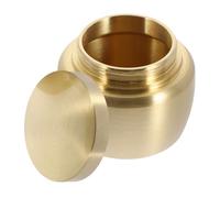 IWOWHERO Petit Pot Cuivre Hermétique pour Cendres Mini Boîte de Rangement pour Poudres Urne Crémation Scellée Design Simple et Robuste pour Maison et Cimetière
