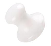 IWOWHERO Pierre De Massage Pour Tête De Champignon Masseur De Pierre à Gratter Appareil De Massage Rond Jade Blanc