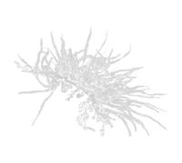 IWOWHERO Pince à Cheveux Mariage en Alliage Argenté Ornée de Strass et Plume, Petite Barrette Scintillante pour Femmes et Mariées, Accessoire Coiffure Léger et Élégant pour Fêtes