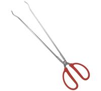 IWOWHERO Pince Ramassage Ordures Acier Inoxydable Pince Pratique pour Crabes Nettoyage Facile sans Baisser Ouverture Large