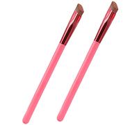 IWOWHERO Pinceau À Sourcils Multi-usages Pinceau De Maquillage Biseauté Rouge Pour Le Toilettage Des Sourcils Fournitures Cosmétiques Brosse Portable