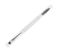 IWOWHERO Pinceau à Sourcils Poils Doux en Polyester Portable Double Tête et Goupillon Spirale en Métal pour Application Lisse et Coiffage Précis des Sourcils
