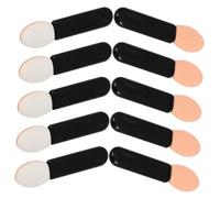 IWOWHERO Pinceaux Applicateurs de Fard à Paupières Mini Pinceaux Précis et Multi-usages Lot de 10 en Acrylique Noir pour Retouches Rapides et Looks de Fête