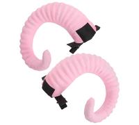 IWOWHERO Pinces à Cheveux Cornes de Mouton Petite Taille Rose Accessoire Cosplay Cornes de Diable Léger et Confortable Barrette Double Pince pour Halloween Fêtes Costumées et Spectacles