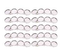 IWOWHERO Pinces à Cheveux Design Créatif 10pcs en Cuivre Argenté Finition Soignée pour Accessoire Coiffure Fait Maison pour DIY et Autres Loisirs