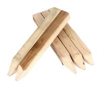 IWOWHERO Piquets De Jardin en Bois 5 Pcs pour Jardin Et Travaux D’arpentage Piquet De Terre Affûté Solide Fournitures De Clôture Et Aménagement Extérieur