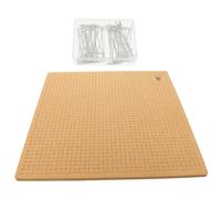 IWOWHERO Planche Macramé Liège pour Fixation de Corde Kit DIY pour Nœuds avec Épingles T Portable et Réutilisable pour Bracelets et Bijoux
