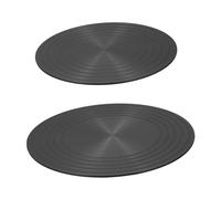 IWOWHERO Plaque de Antiadhésive pour Cuisinière à Plaque Conductrice de Chaleur pour Cuisinière Électrique Lot de 2 20 Cm Et Cm