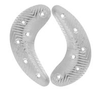 IWOWHERO Plaques de Talon Métal avec Vis Protège-talons Demi-lune pour Hommes Kit Réparation Semelles et Chaussures Antidérapant