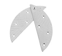 IWOWHERO Plaques Talon Demi-lune Métal Robuste avec Vis pour Réparation Semelle Hommes Protège-talon Antidérapant pour Chaussures et Sneakers Installation Facile Usage Polyvalent