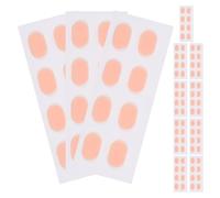 IWOWHERO Plaquettes Nasales Antidérapantes pour Lunettes en Silicone, Coussinets Souples Couleur Peau, Taille L9 X W6 X 1 Mm, 48 Paires - Confort et Maintien sans Pression pour