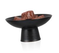 IWOWHERO Plateau Céramique Vintage pour Fruits et Gâteaux Plateau de Service Maison Robuste et Facile à Nettoyer Décoration Maison Polyvalente pour Thé et Réception