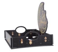 IWOWHERO Plateau de Service en Bois Sculpté Moyen-orient, Boîte à Bonbons Festive pour Ramadan et Aïd, Présentation Élégante pour Fruits Secs, Gâteaux et Collations, Porte-collations