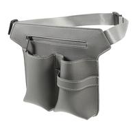IWOWHERO Pochette à Ciseaux De Coiffure Multifonction Compacte Ceinture En Cuir Gris Pour Coiffeurs Professionnels Usage Salon Et Voyage