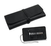 IWOWHERO Pochette Cosmétique Trousse De Maquillage Transparente Voyage Cas De Maquillage De Voyage Trousse De Maquillage Scintillante Sacs Cosmétiques De Voyage pour Femmes Black