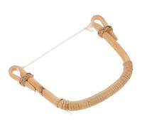 IWOWHERO Poignée de Bouilloire en Rotin Tressé Anti-Brûlure Remplacement pour Théière 11-13 CM Anse Ergonomique en Bois Teinté Résistante à la Chaleur Accessoire la Cuisine Pratique et