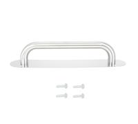 IWOWHERO Poignée de Porte Inox Résistante pour Portes Coulissantes Tirage Robuste pour Extérieures Adapté Aux Garage et Placard Accessoire de Quincaillerie Sécurisée