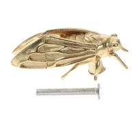 IWOWHERO Poignée Tiroir Vintage Laiton Doré Forme de Cigale Bouton de Meuble Élégant pour Armoire et Tiroir Accessoire de Remplacement Facile à Installer