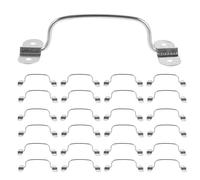 IWOWHERO Poignées Pliantes en Acier Inoxydable Robustes 40 Pcs pour Charges Lourdes, Poignées Industrielles Ergonomiques pour Boîtes à Outils, Caisses et Coffrets de Rangement,