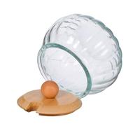 IWOWHERO Pot à Épices Verre Citrouille avec Cuillère Sucrier et Distributeur de Sel Récipient pour Condiments et Assaisonnements pour Cuisine et Table