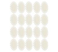 IWOWHERO Présentoir D’Échantillons de Vernis à Ongles Ovale en Plastique Blanc Naturel 20 Capsules Roue de Présentation pour Faux Ongles Palette Professionnelle pour Nail Art et Manucure