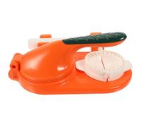 IWOWHERO Presse à Boulettes Manuelle Multifonction en Plastique Orange Outil D’Emballage de Boulettes Compact Machine à Fabriquer des Peaux Cuisine Maison Facile à Couleur Aléatoire