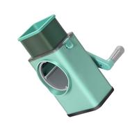 IWOWHERO Râpe Rotative Manuelle Multi Usage pour Fromage et Légumes avec Manivelle Trancheuse et Coupe Légumes Sécurisée à Base Antidérapante Nettoyage Facile
