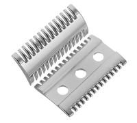 IWOWHERO Rasoir de Sécurité de Zinc Peigne Ouvert Double Rechange pour Rasoir Manuel Finition Argentée Compatible Plupart des Manches Standards